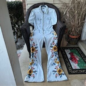 Driftwood Sunflower Jumpsuit XL